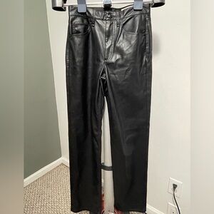 rag & bone Women's Harlow Faux Leather Pants Size 25 NWT